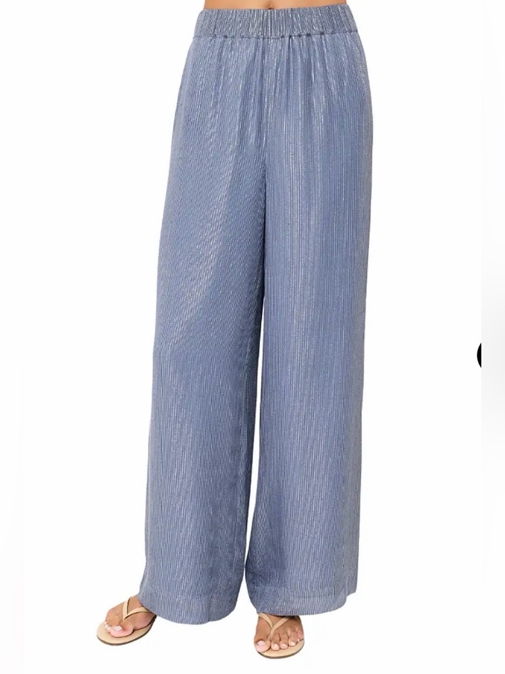 Cami NYC Wide-Leg light blue Pull-On camisole & Pants - Picture 3 of 4